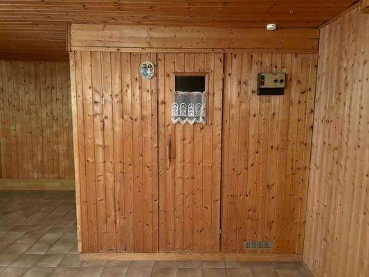 Sauna im Keller