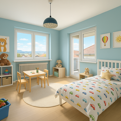 Kinderzimmer 2 mit Balkon, Beispiel