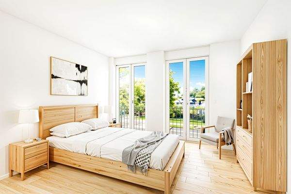 STAGED vorderes Schlafzimmer