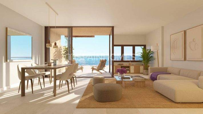 Beachfront Flats with Community Pool in Cubelles Barcelona