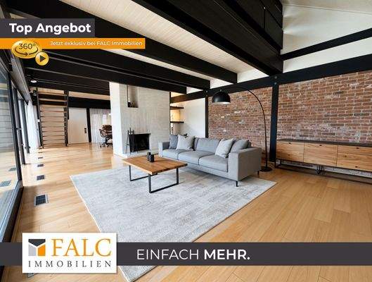 Bearbeiteter Wohnzimmerbereich