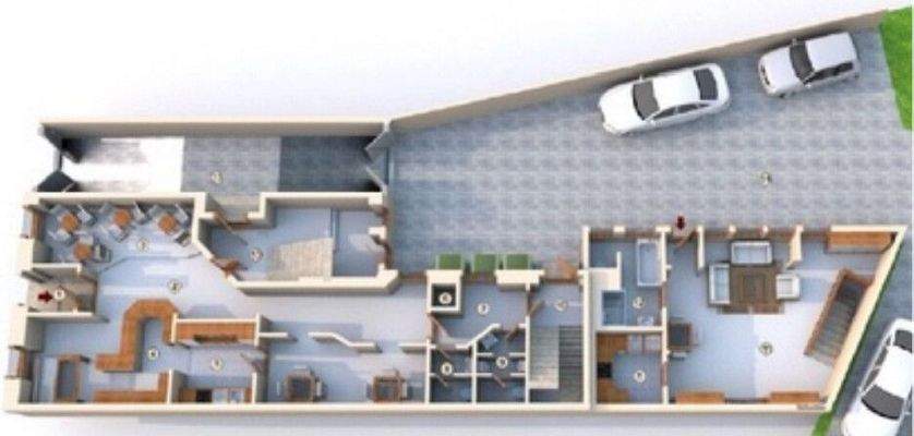 Grundriss EG Alltbau