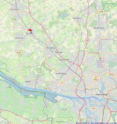 Lage im Hamburger Umland