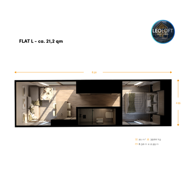 FLAT L - ca. 21,2 qm