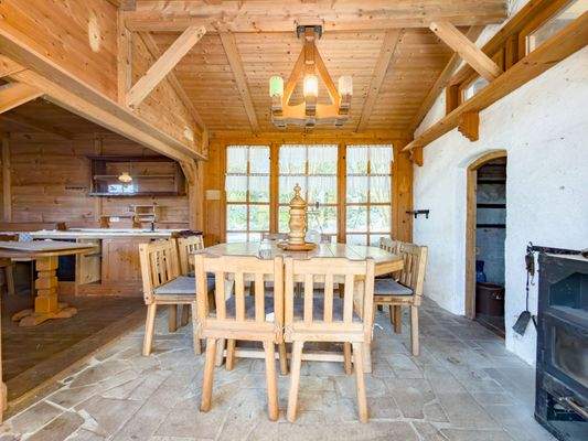 Gartenhaus mit Zapfhahn 