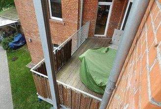 Balkon Blick Schlafzimmer