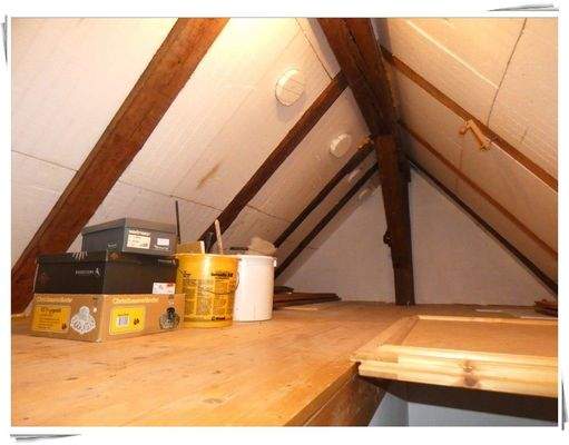 Spitzboden mit Isolierung
