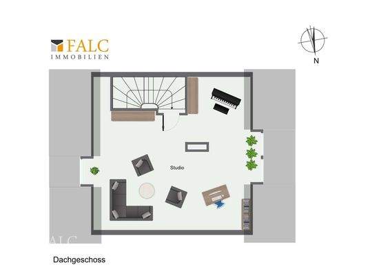 Dachgeschoss-Studio