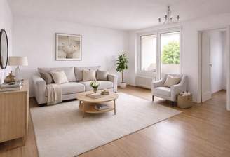 Wohnzimmer KI Visualisierung