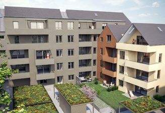 Balkone und Terrassen zum ansprechenden Innenhof