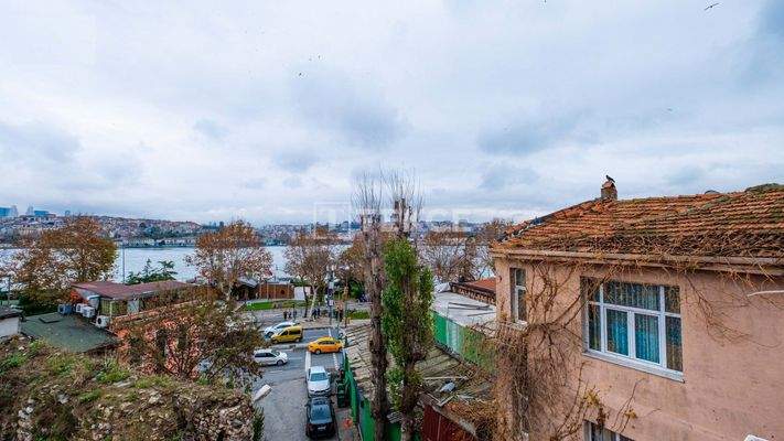 Sea View Cafe on a Busy Street in Istanbul Fatih Balat