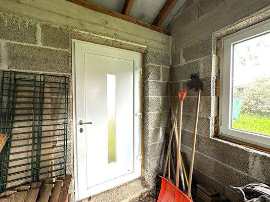 Der separate Eingang in das UG