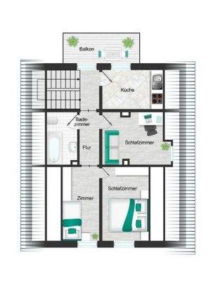 Grundriss Obergeschoss