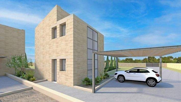 Kreta, Tersana: IM BAU: Zwei luxuriöse Steinvillen in Tersanas Beach zu verkaufen