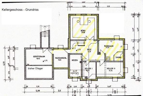 Grundriss Kellergeschoss