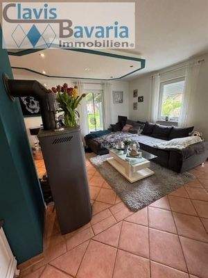 Wohnbereich und Kaminofen