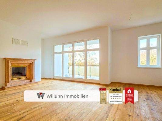 Toller Wohnraum mit Kamin