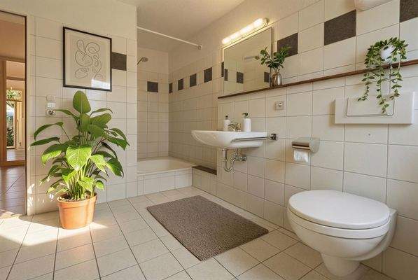 Badezimmer mit Dusche