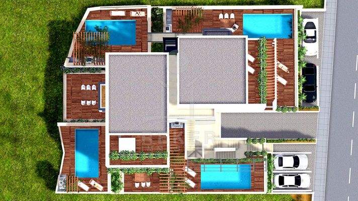 Ein erster Eindruck der gesamten Anlage von oben