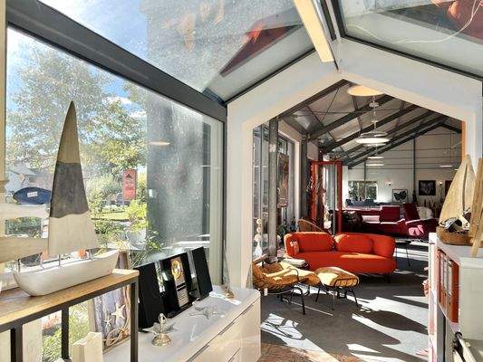 Die Verbindung zwischen beiden Gebäuden