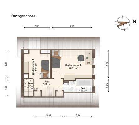 Grundriss Dachgeschoss