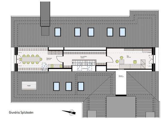 Grundriss Spitzboden