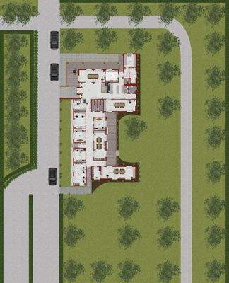 mit Terrassen und Außenbereiche