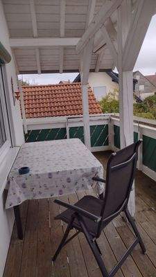 Sitzplatz am Balkon im OG