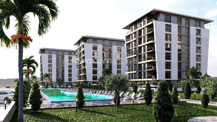 Brand New Apartments in a Complex with Pool in Antalya