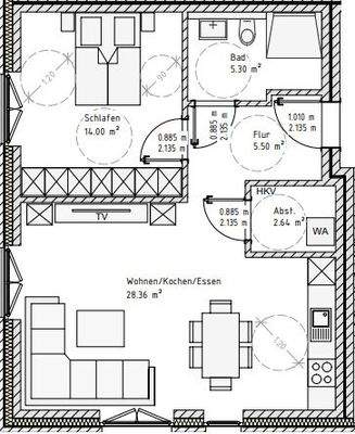 Grundriss Whg. 4 Gebäude 2