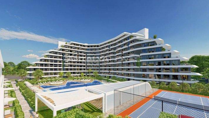 Real Estate in a Project with Pools in Altıntaş Antalya