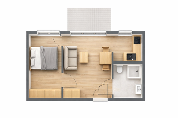 3D Grundriss Illustration