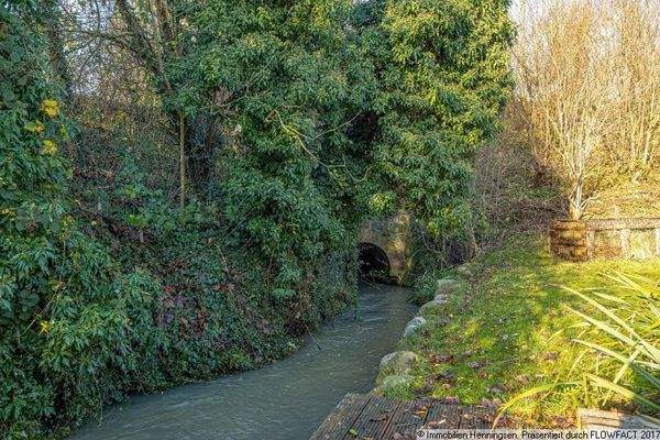 kleine Au am Grundstück