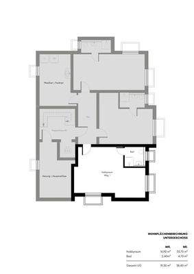 Grundriss Untergeschoss