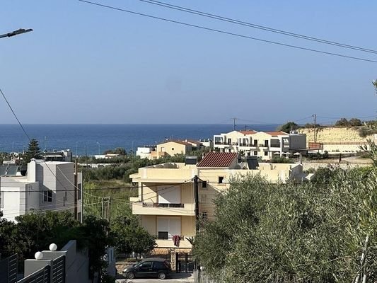 Kreta, Sfakaki: Grundstück mit Meerblick und Baugenehmigung für 3 Villas zu verkaufen