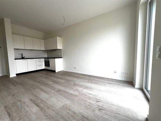 Wohn-Schlafraum mit offener Küche