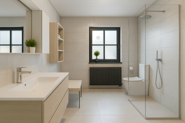 EG Badezimmer Einrichtungsbeispiel KI