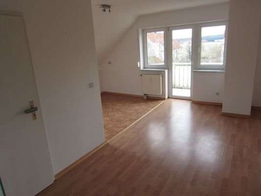 Wohnzimmer/Küche/Balkon