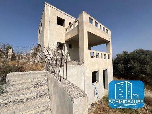 Kreta, Pitsidia: Rohbau - Unfertiges Haus in herrlicher Lage zu verkaufen