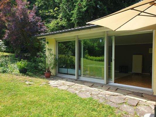 Blick zum Gartenzimmer