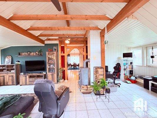 Blick durch Wohnetage im DG