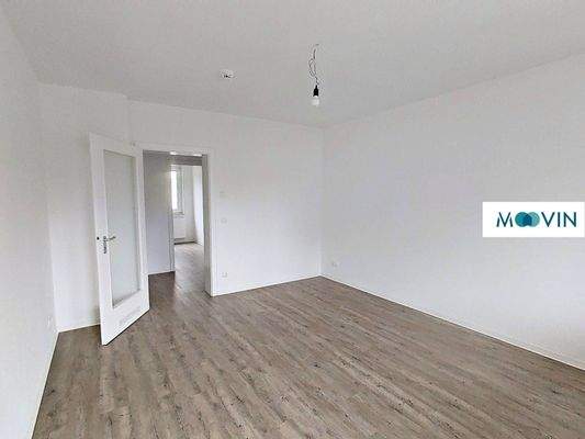 Ansicht II: Wohn- und Esszimmer