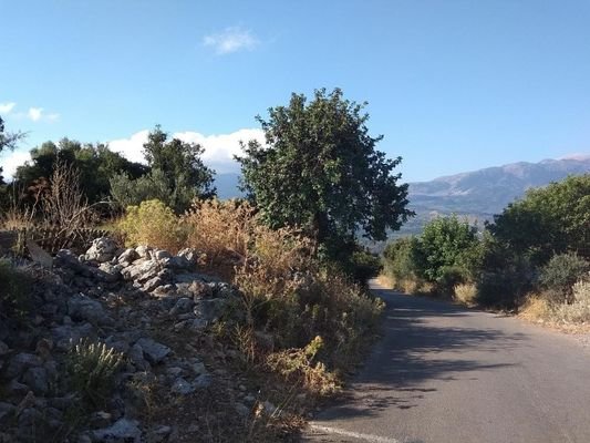 Kreta, Kokkino Chorio: Grundstück mit Panoramablick auf die Landschaft zu verkaufen