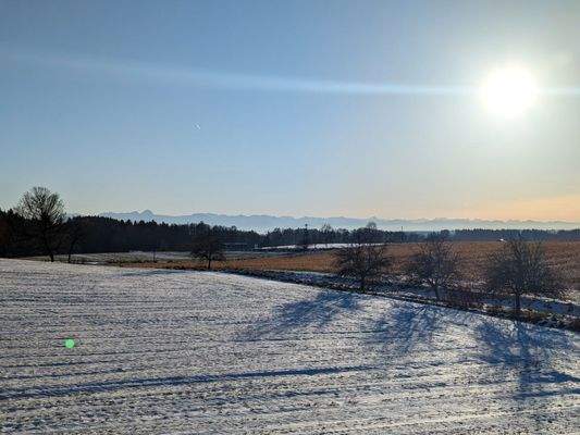 Blick bis in die Berge