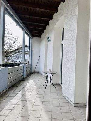 Balkon im Erdgeschoss