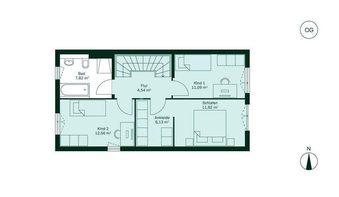 Grundriss Obergeschoss