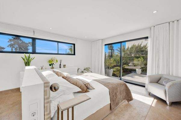 Master bedroom in apartment in Portals Nous