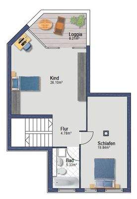 Ausschnitt Grundriss OG