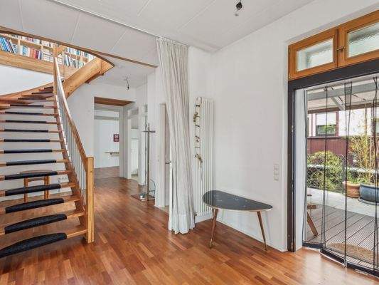 Aufgang ins Dachgeschoss