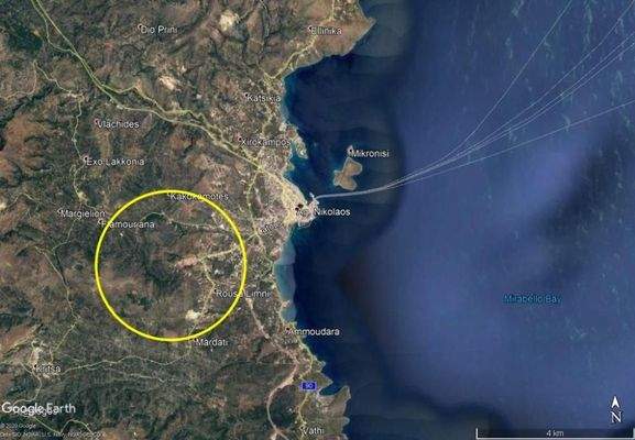 Kreta, Agios Nikolaos: Grundstück mit Meerblick zu verkaufen